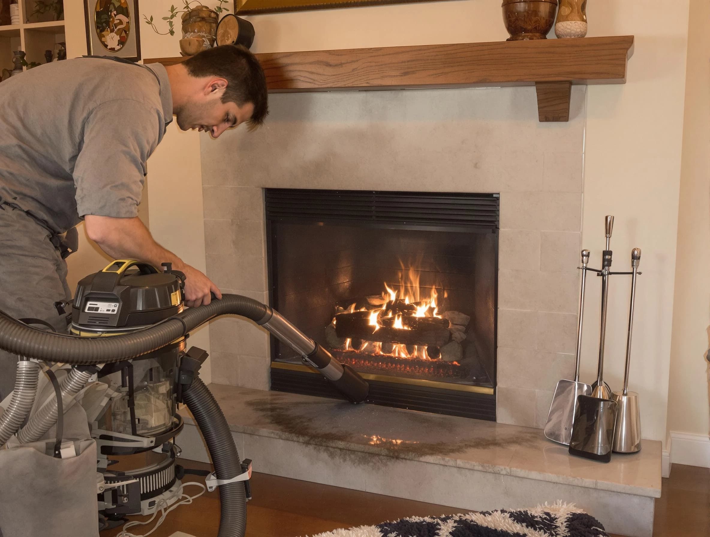 Routine fireplace upkeep by Thornton Chimney Sweep in Thornton, CO