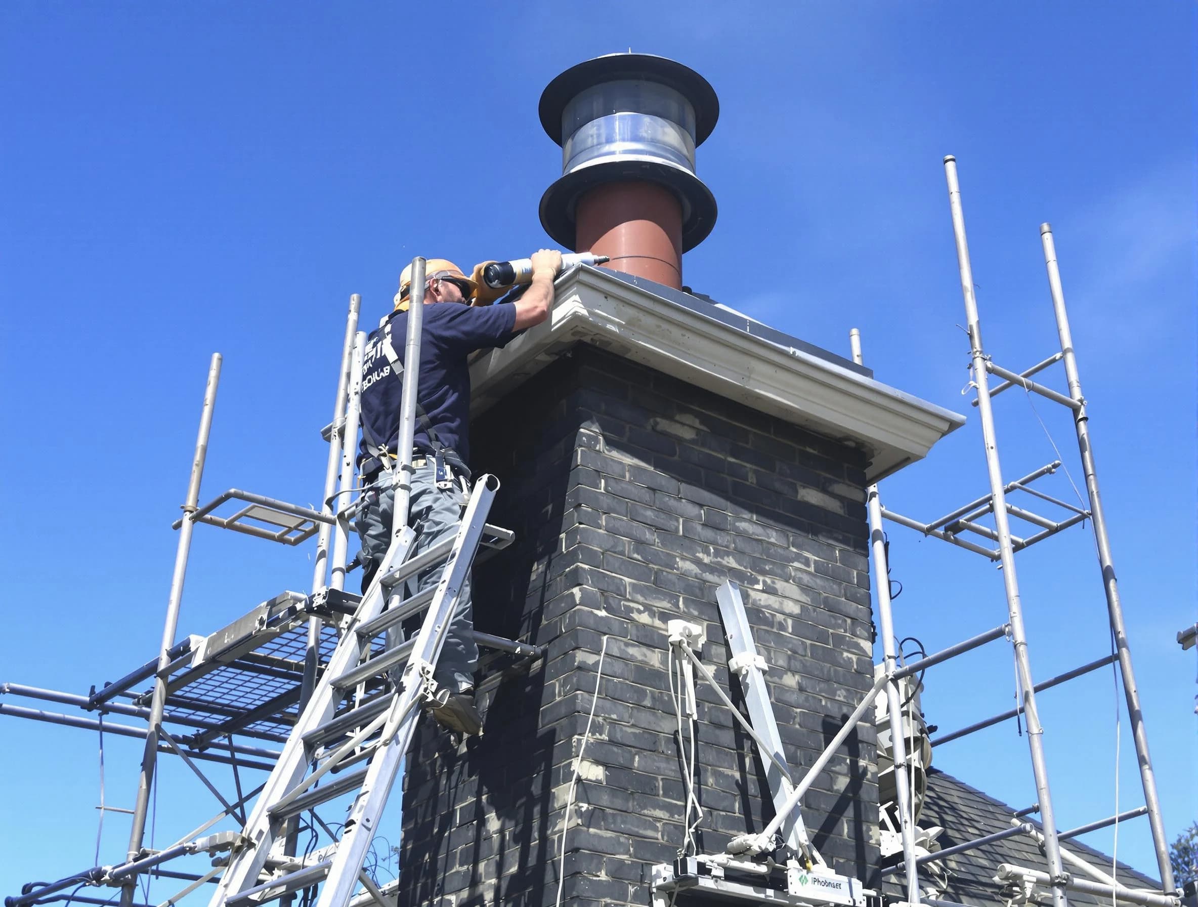 Sturdy chimney crown finished by Thornton Chimney Sweep in Thornton, CO