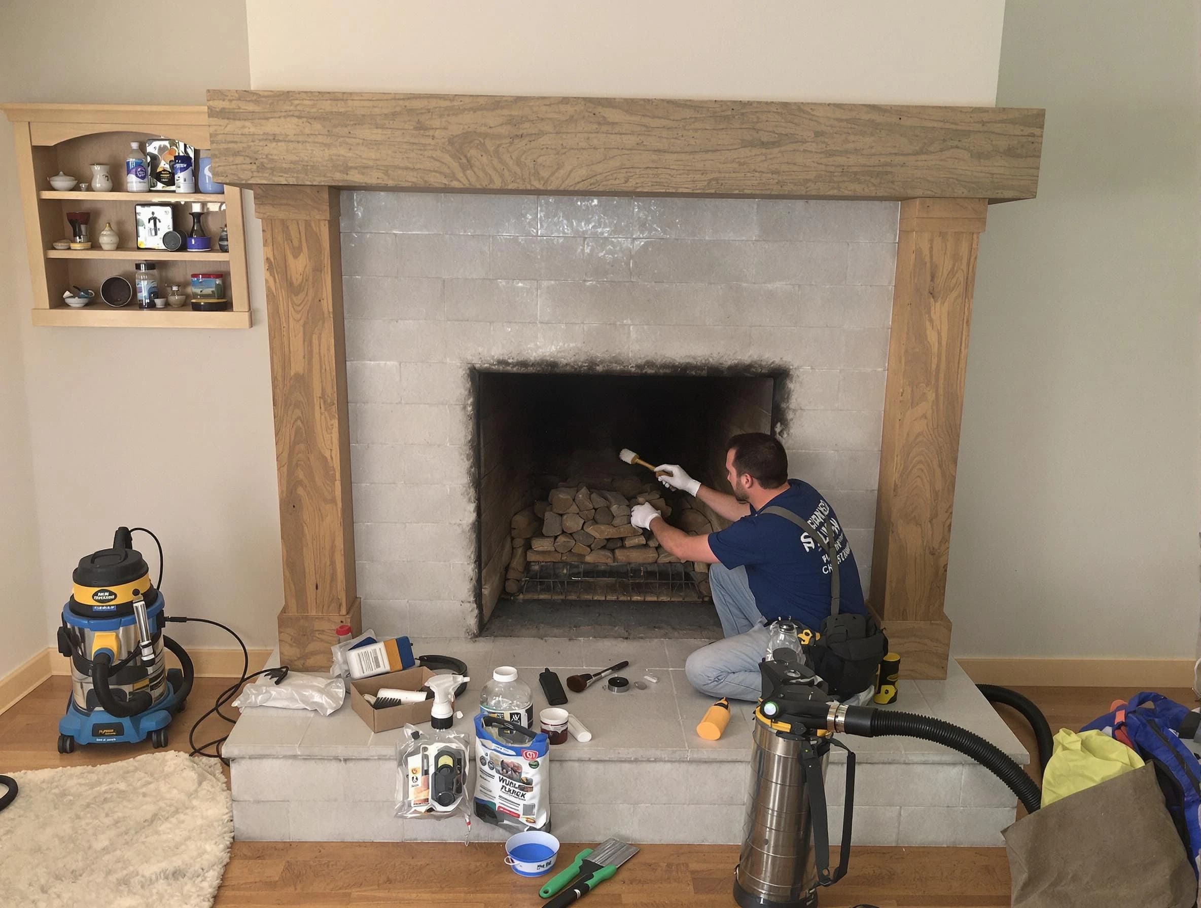Detailed creosote removal process by Thornton Chimney Sweep in Thornton, CO