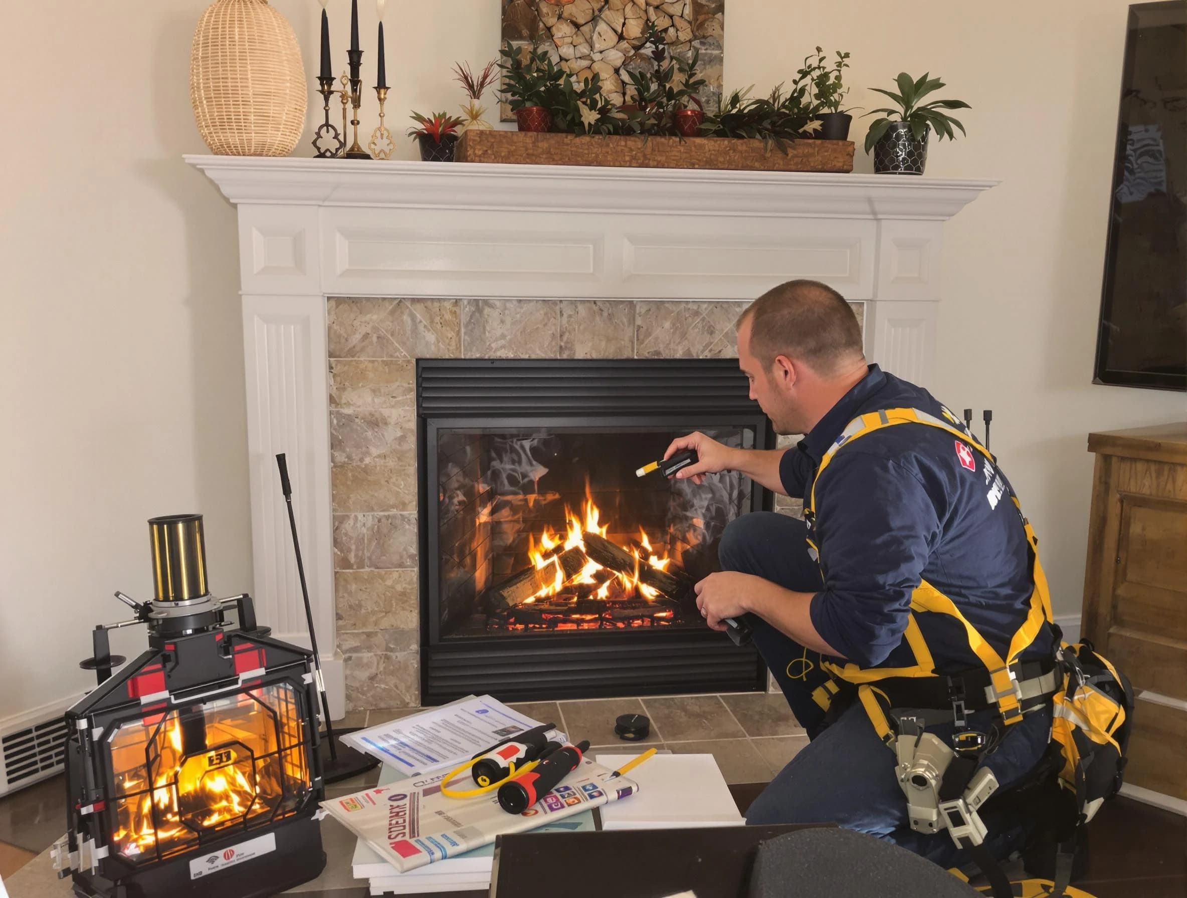 Safety-focused fireplace inspection by Thornton Chimney Sweep in Thornton, CO