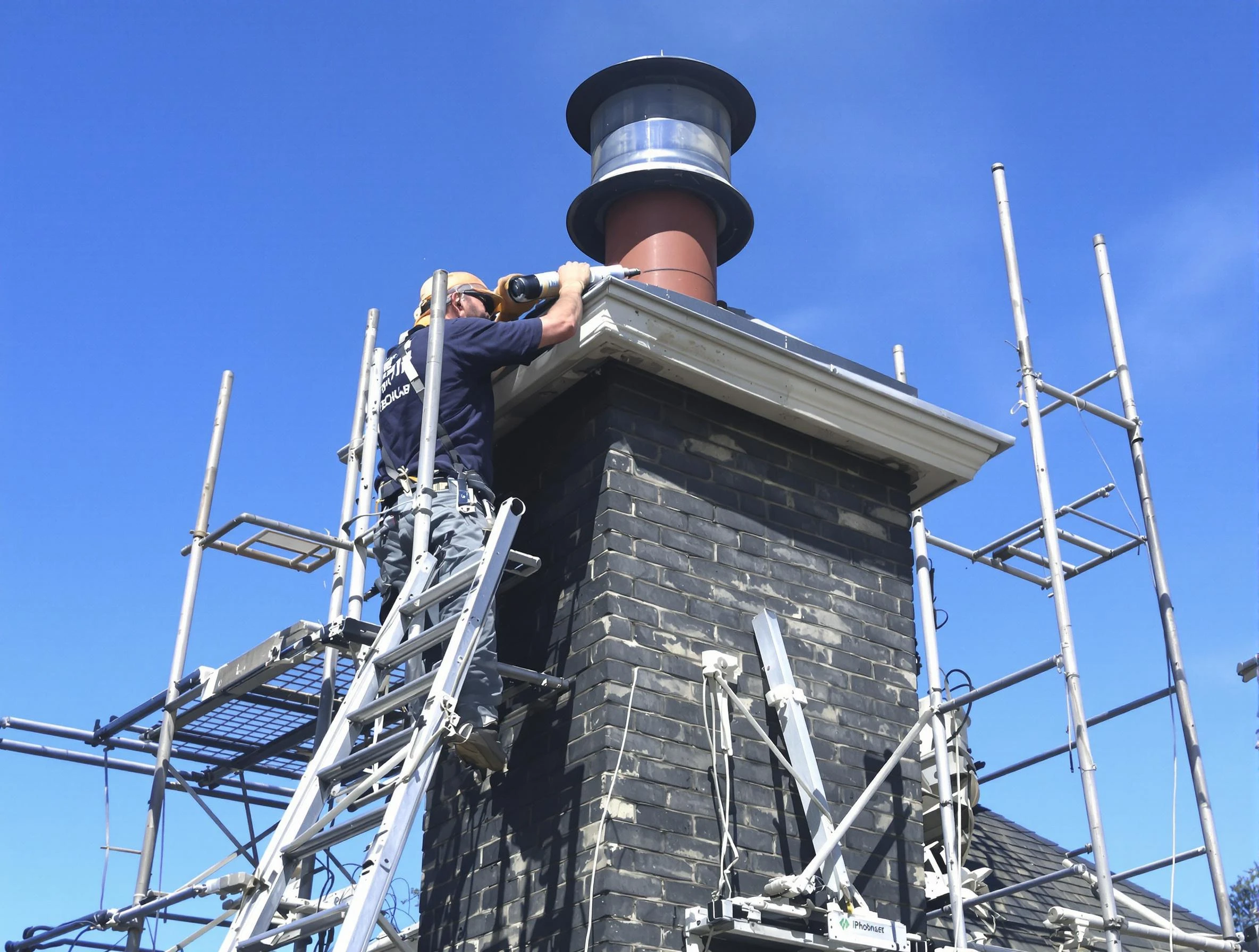 Sturdy chimney crown finished by Thornton Chimney Sweep in Thornton, CO