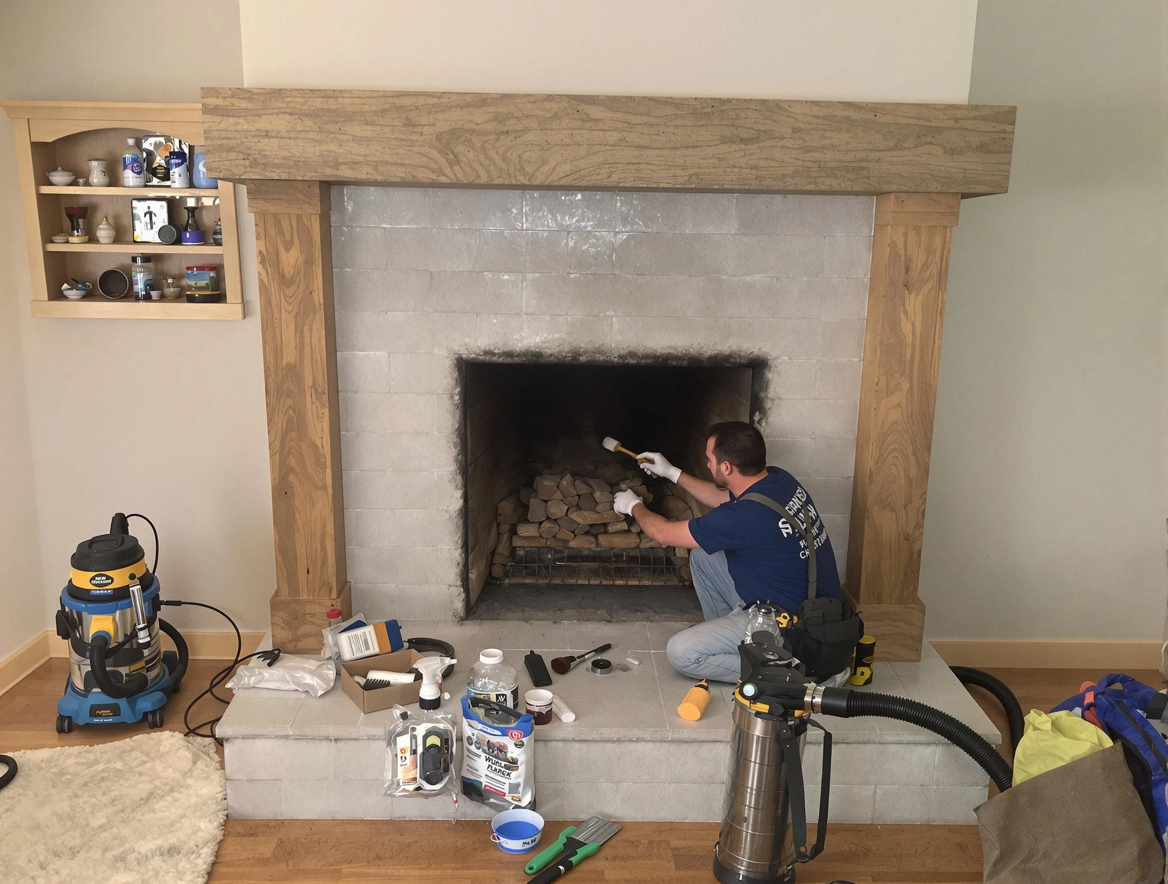 Detailed creosote removal process by Thornton Chimney Sweep in Thornton, CO